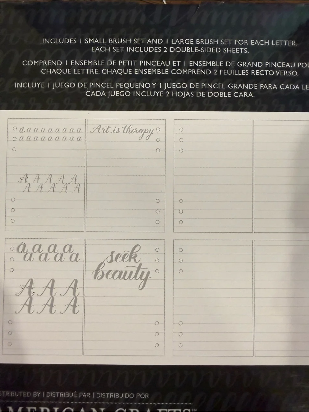Peace Journal Alphabet Review Sheets - Black 104 Pages